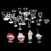 Dollhouse Accessories DIY Toys Simulation Cookware Mini Cup Ice Cream Bowl Miniatures Goblet