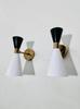 Custom Italian Diabolo Wall Lights: Modern Brass Sconces