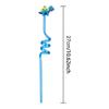 Drinking Decor Party Supplies Straws-Plastic Dino Theme Cartoon Pattern Dinosaur Reusable Straws