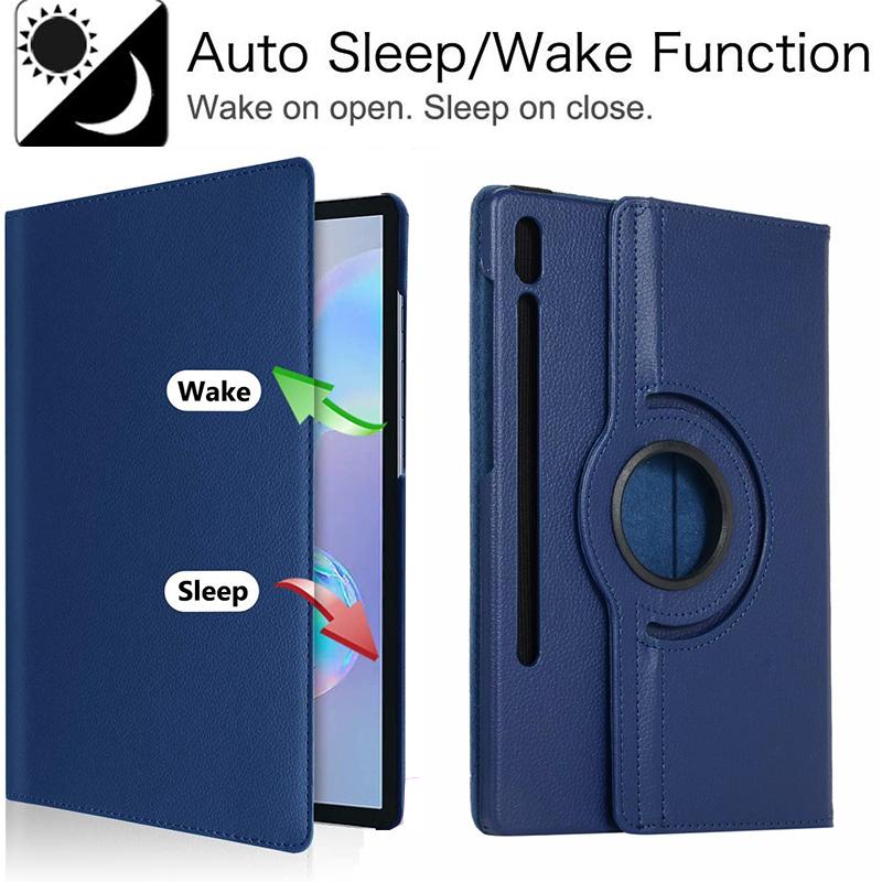 Чехол для планшета Samsung Galaxy Tab S8 Plus 2022/S7 FE 2021 12,4 11 360, откидной кожаный чехол с вращающимся кронштейном, Tab S8 Ultra 5G 14,6