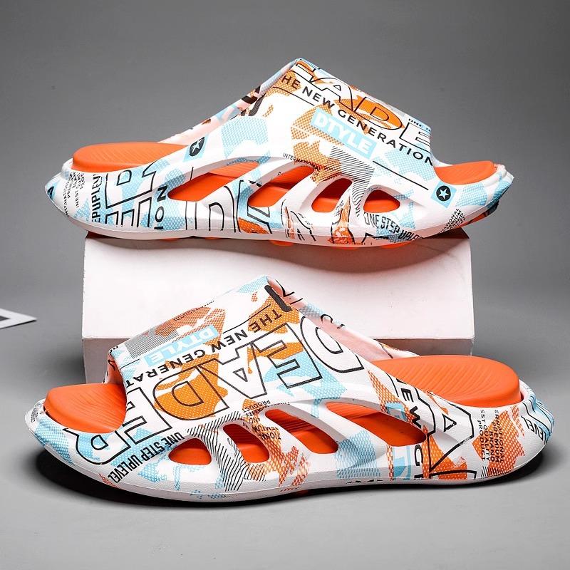 Men Fashion Slippers Sides Indoor Outdoor Men Flip-flops Sandals Beach Casual Shoes Soft Sole Slides Men's Sandals 2024
