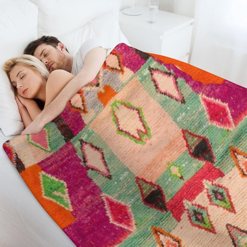 Традиционный марокканский берберский дизайн Плед Одеяла для диванов тяжелые для сна Мохнатые Движущиеся Одеяла