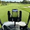 Steering Wheel Phone Mount Golf Cart Holder, with Pencil Slot, Universal Flip-Up Cell Stable Holder Mount, Accessories, Gift for Men Women Golfer