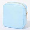Low MOQ Stock Nylon Women Lady Custom Embroidery Chenille Patches Custom Travel Makeup Pouch Small Cosmetic Bag