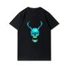 Plus Size 30 Patterns Cotton Harajuku Men T-Shirt Skull Print Tees Round Neck T Shirt Casual Tops