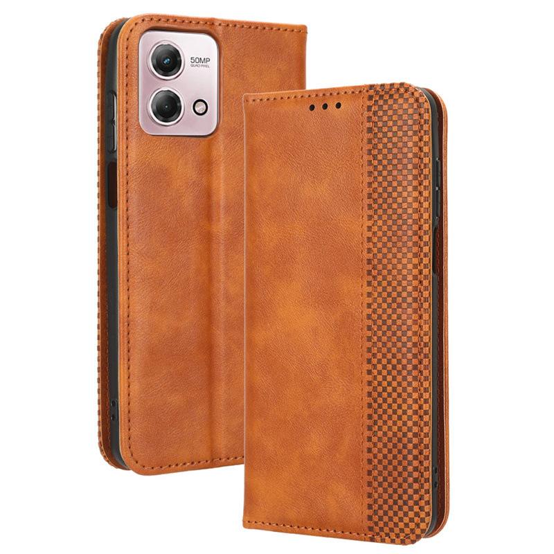 Флип-чехол для Motorola G 2024/G 5G 2024, G Power, G Play, Edge 2024 [Flip Vintage Leather] Ударопрочный прочный чехол-кошелек для телефона