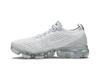 Женские кроссовки Nike Air VaporMax Flyknit 3 Pure Platinum (Женский) Белый/чистая платина-металлик, серебристо-белый