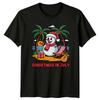 Christmas In July T Shirt Tropical Holiday For Him And Her Vintage Versatile Slightly Comfortable Top For Everyday Wear