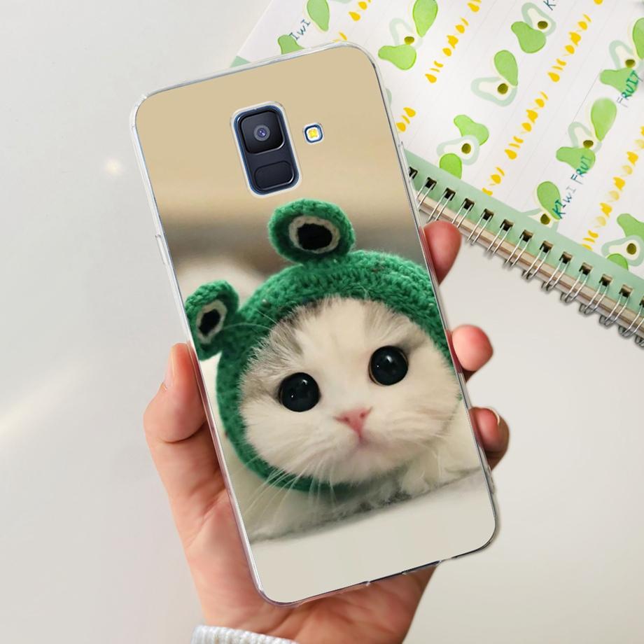 Чехлы для Samsung Galaxy A6 2018 задняя крышка телефона SM-A600 A600F для samsung A6 plus 2018 A605 A605F A6+ Fundas защитный чехол