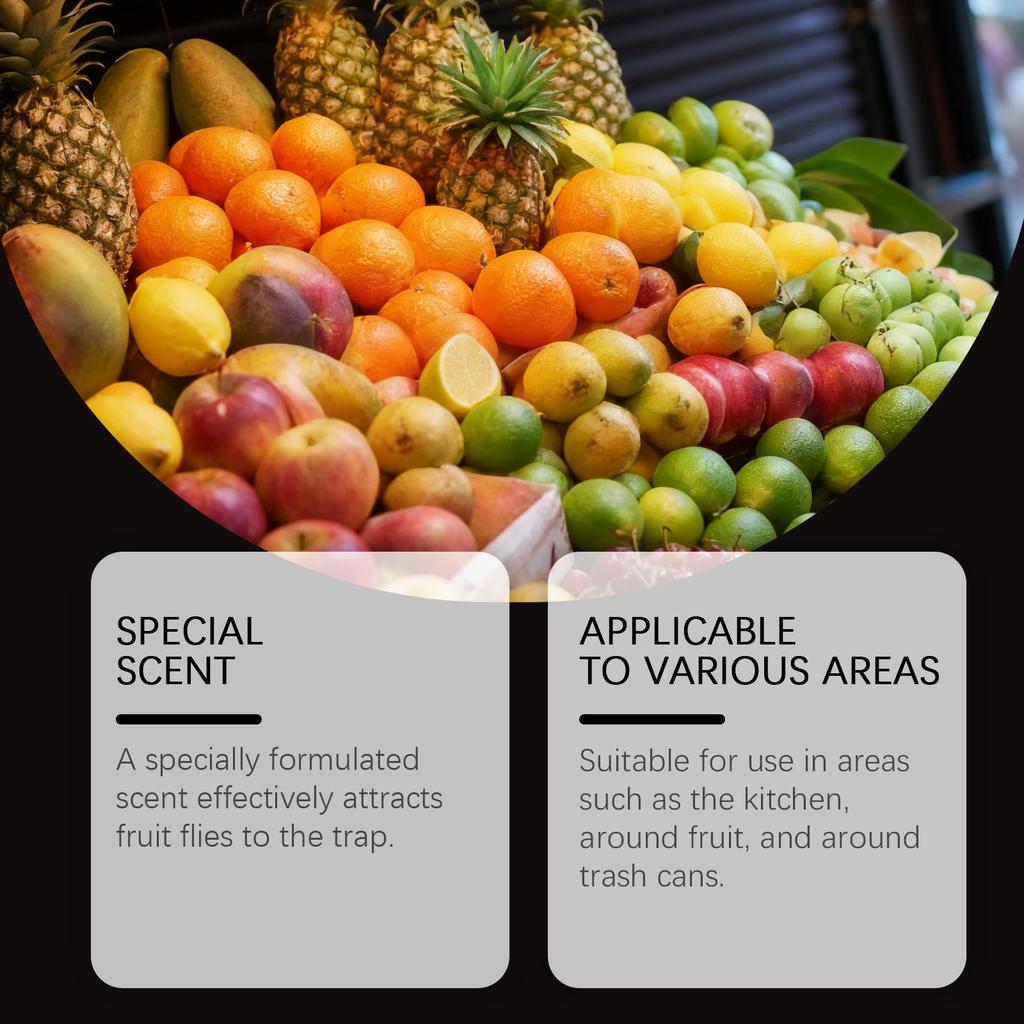 Фруктовая ловушка, Фруктовая мушка, Контроль фруктовых мушек на кухне, Для помещений и улицы, Дом, Контроль мух на кухне, 30 мл