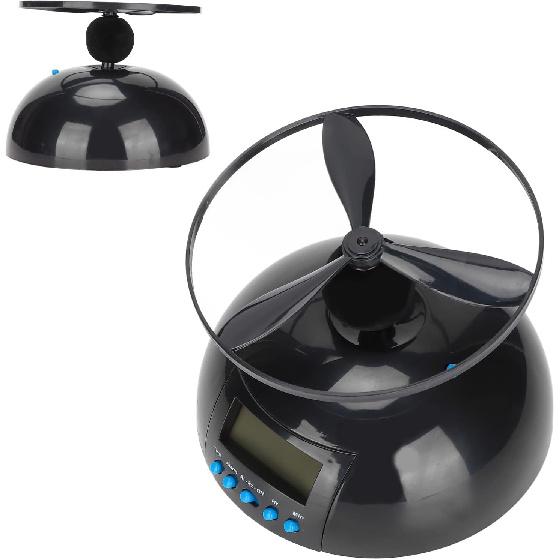 Novelty Digital LED Alarm Clock,Gadget Run Away Flying Alarm Clock for Bedroom/Office/Home/School,Rolling Helicopter Chopper Propeller Clock Creative
