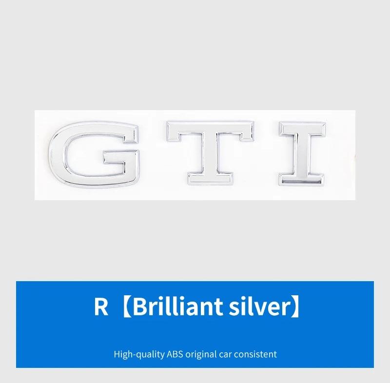 Для VW Для Volkswagen GTI/CC/V6/V8/Caddy/Jetta/Lavida специальная наклейка-шильдик на багажник из АБС-пластика серебристо-черная декоративная наклейка w