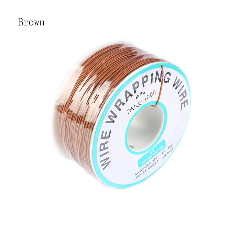 250Meters 30 AWG Wrapping Wire 10 Colors Single Strand Copper Cable Ok Electrical for Laptop Motherboard PCB Solder