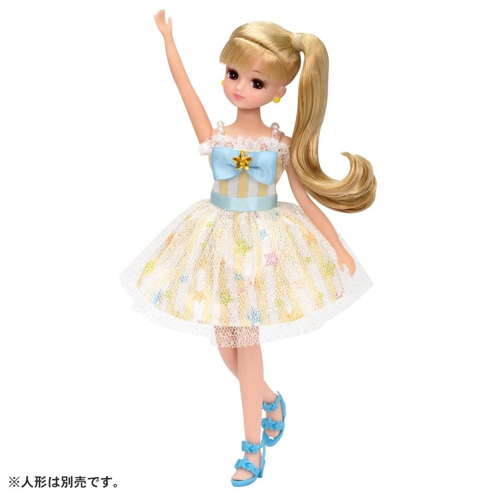 TAKARA TOMY Платье, красочная кукла, игрушка для детей от 3 лет, соответствует стандартам безопасности игрушек, имеет сертификат ST Mark Licca TAKARA TOMY "Licca-chan LW-04 Star"