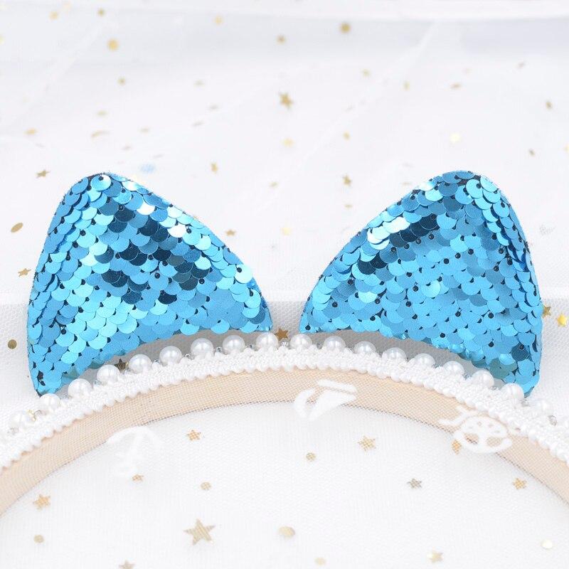 4 шт. высококлассные блестящие мультяшные кошачьи уши, аппликации, мягкие нашивки, наклейки на принадлежности, планарный скрапбукинг