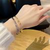 Light Luxury Bracelet Women's Micro Inlaid Zircon Moon Star Jewelry