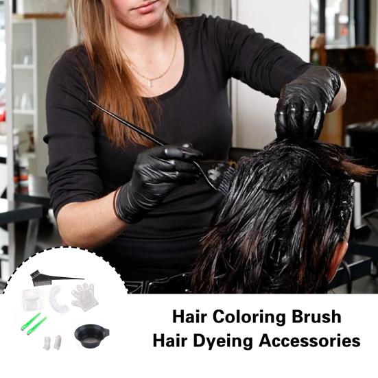7 шт. профессиональный набор для окраски волос, легкое и точное полное смешивание цветов, удобные и удобные инструменты для окрашивания волос