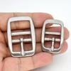 1 шт. Регулируемая пряжка для ремня из нержавеющей стали, пряжка-штифт с двойной перекладиной, трехщелевой слайдер, аксессуары для конской уздечки, шлейки, детали ремня