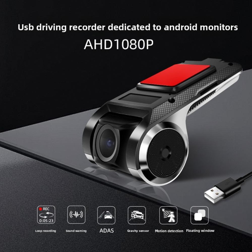 USB HD Ночное Видение 720P Android Автомобильный Видеорегистратор Не Требуется Проводка Навигация с Большим Экраном