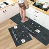 Fashion Simple Nordic Soft Kitchen Rug Anti-Fatigue Kitchen Rug Waterproof Non-Slip Rugs Set Runner Rug Bedside Rug Absorbent Carpet For Kitchen