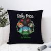 Horror Game SSally Face Pillow Covers Cartoon Sofa Decorative Home Doublesided Printing Short Plush Cute Cushion Cover