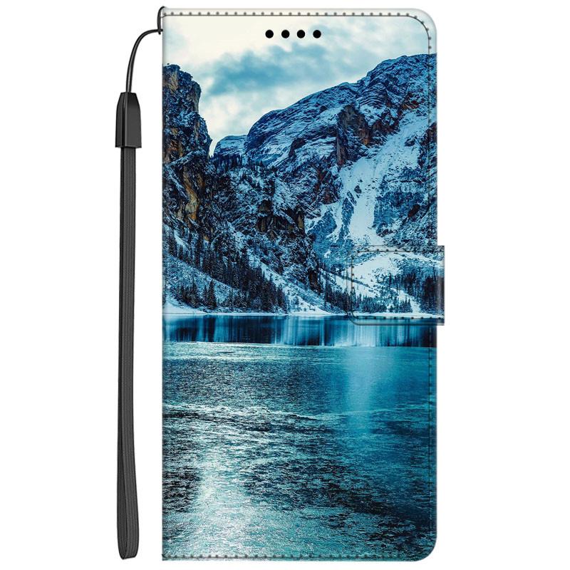 Flip Leather Case For Samsung S24 Ultra 5G Cover Book Wallet Seascape Coque for Samsung Galaxy S23 S22 S21 S20 Ultra S24Ultra