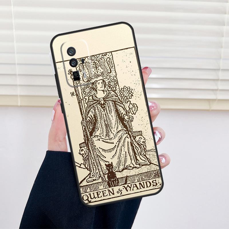 Чехол-обложка для Xiaomi 15 14 13 Ultra 11T 12T 13T 14T Pro POCO X7 Pro X3 X5 X6 M6 F5 F6 Pro с изображением Таро Астрология Солнце Луна Влюбленные