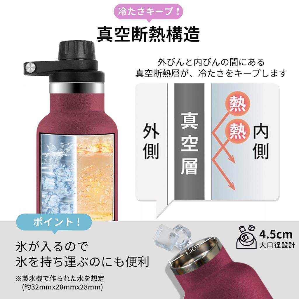 500ml Stainless Steel Water Cold Direct Airtight Easy To Cloth Bag Two Lids Stylish for Club High School Outdoor Unisex Bottle, Insulated, & Hot,