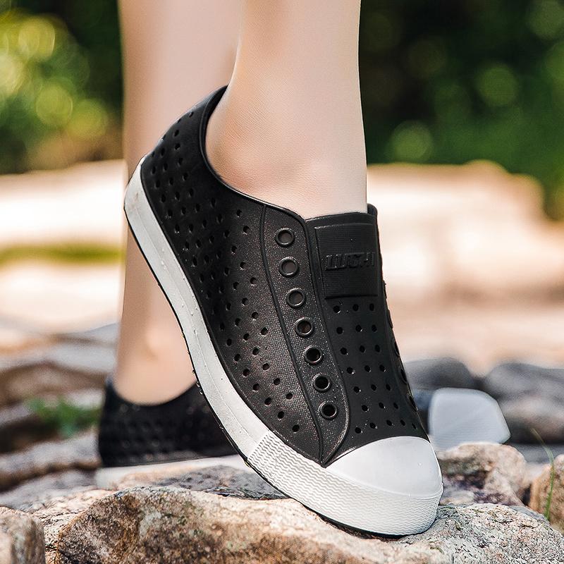 Новые летние модные дышащие сандалии, пляжная обувь, обувь для плавания, дышащая обувь без шнуровки