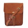11" Full Grain Vintage Handmade Messenger I-pad Crossbody Bag Real Goat Leather
