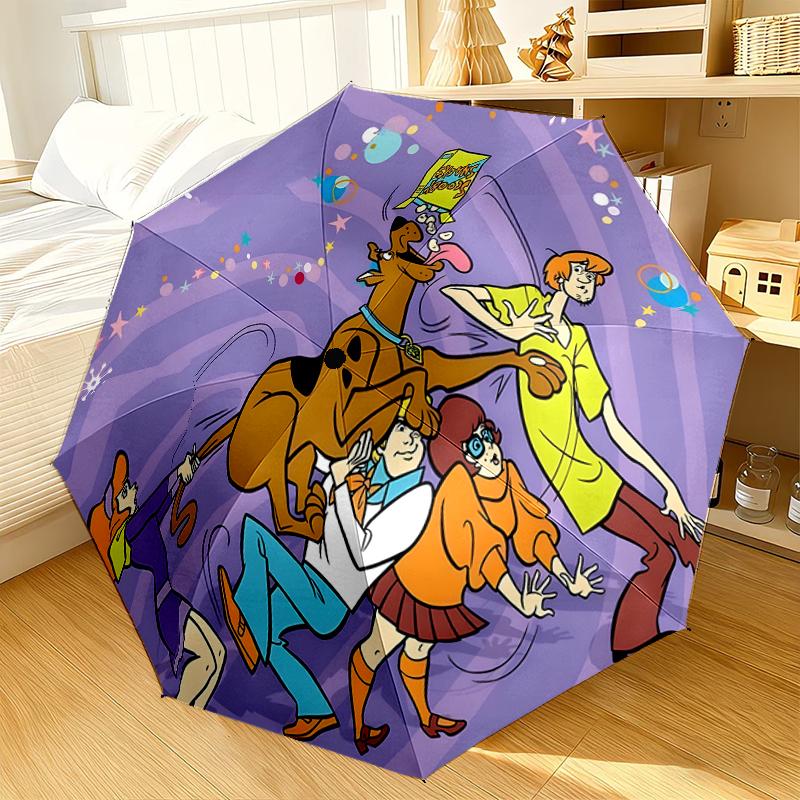 Scoo-dog Mystery Night Umbrella 8-Frame for Travel, camping, Casual Lightweight Portable Umbrella, Essential for every family Holidays Gift