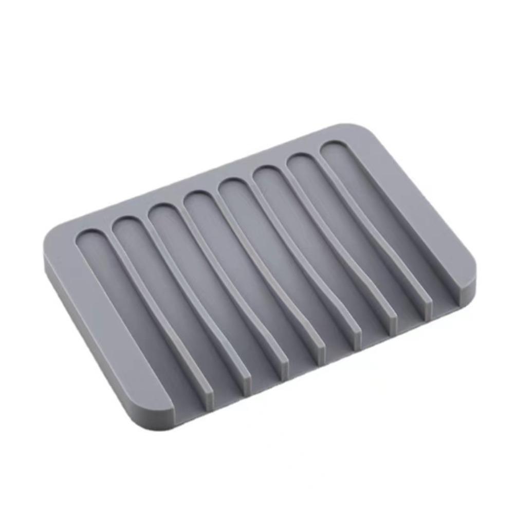 Silicone Soap Holder Portable Sponge Tray Useful Soap Box  Bathroom