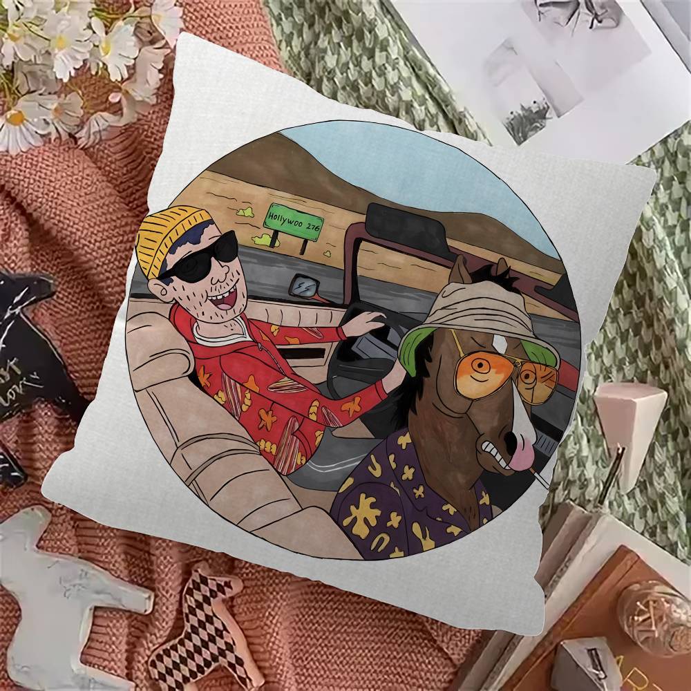 BBoJacksHHorseman Cushion Cover Inches Farmhouse Decor Home Throw Pillow Covers for Couch Decorations