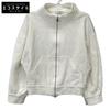 24Stainless Steel 2411911012 GASTONE/Gastone White Embossed Logo W-Zip Sweat Blouson Jacket Not Written whiteUsed