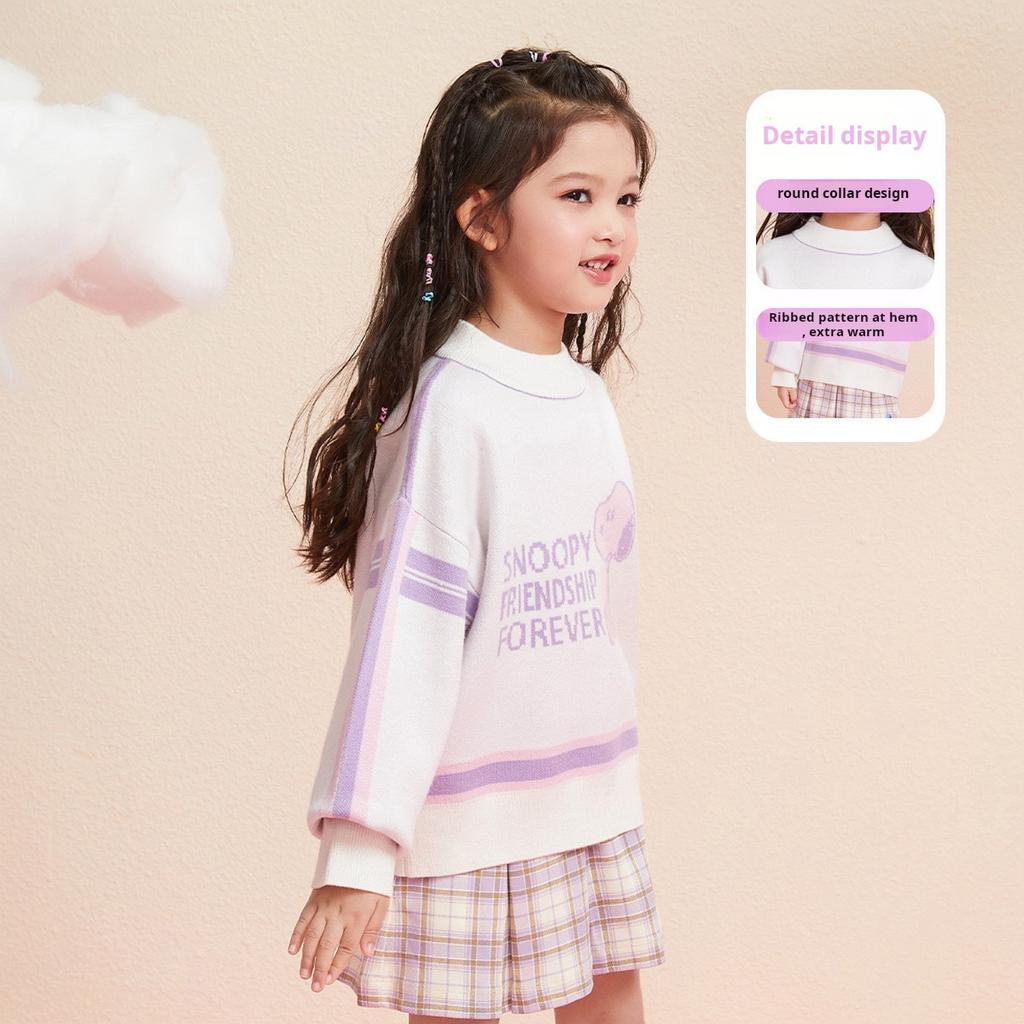 Snoopy children's round neck sweater