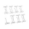 15pcs Gridwall Peg Hooks Panel Display Hooks Gridwall Hooks Gridwall Display Hooks for Retail Shop Garages Workshops