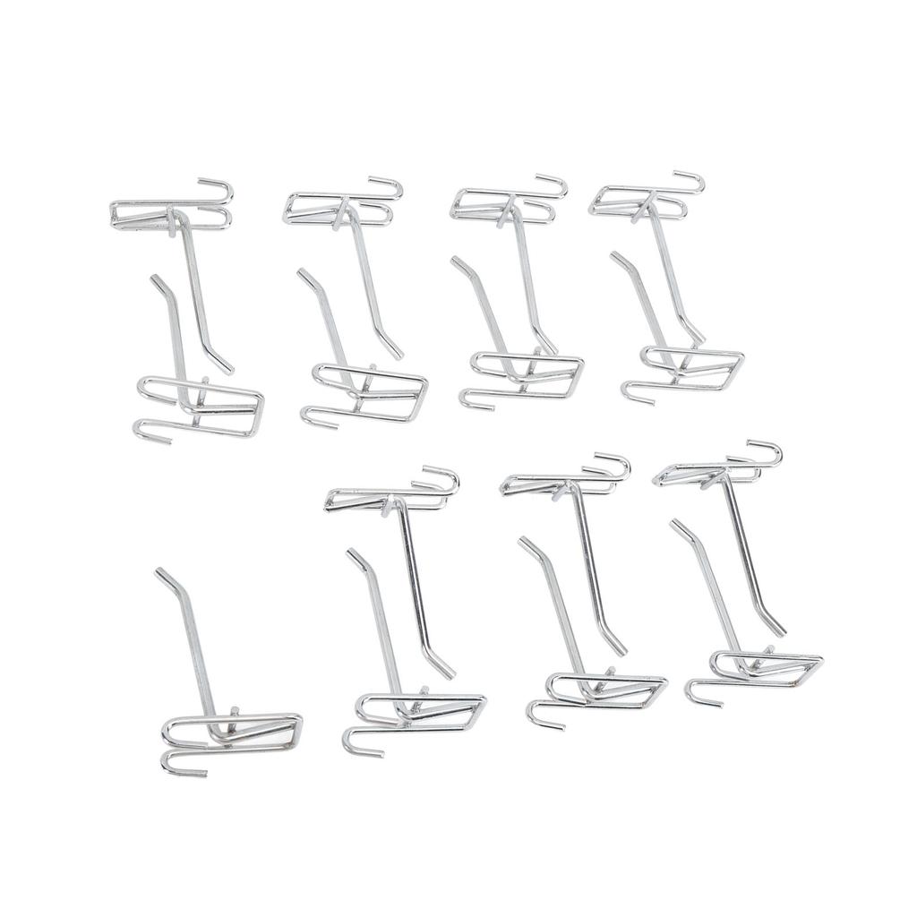 15pcs Gridwall Peg Hooks Panel Display Hooks Gridwall Hooks Gridwall Display Hooks for Retail Shop Garages Workshops