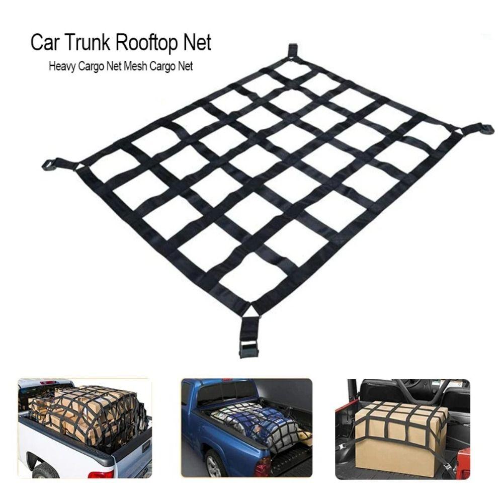 Durable Woven Material Cargo Isolation Net Wear Resistance Rear Cargo Net Driving Safety