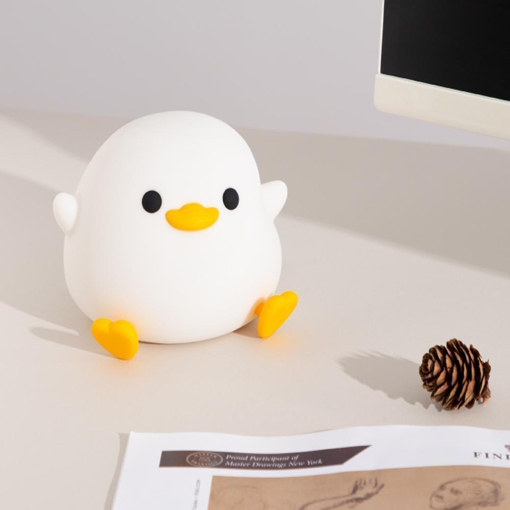 Ночник «Утка» Usb Перезаряжаемый прикроватный ночник Подарок на день рождения с регулируемой яркостью Мягкие светодиодные украшения для подростков-подростков Девочки Мальчики Дети Женщины