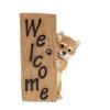 Benny's Dog Figurine, Interior Welcome Board, Polyresin, Benny's Animal Welcome, Red Shiba Inu, QB-035G
