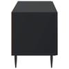 TV Cabinet Black Engineered Wood
