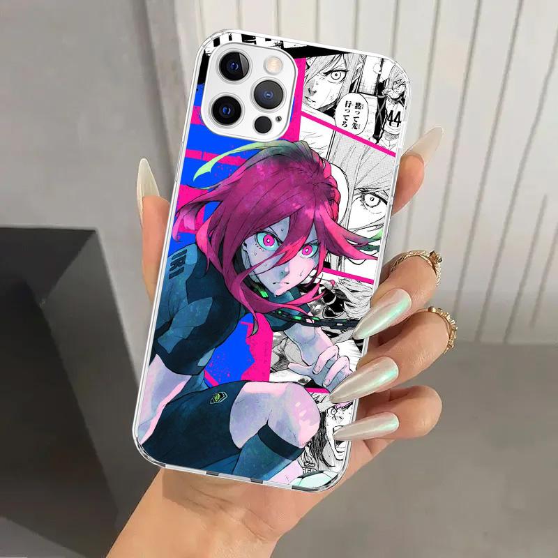 Чехол для телефона Blue Lock Football Anime для Iphone 17 Air 16 15 Plus 14 13 Mini 12 11 Pro Max 16E 7 8 SE 2020 Мягкий чехол Печать Корпус