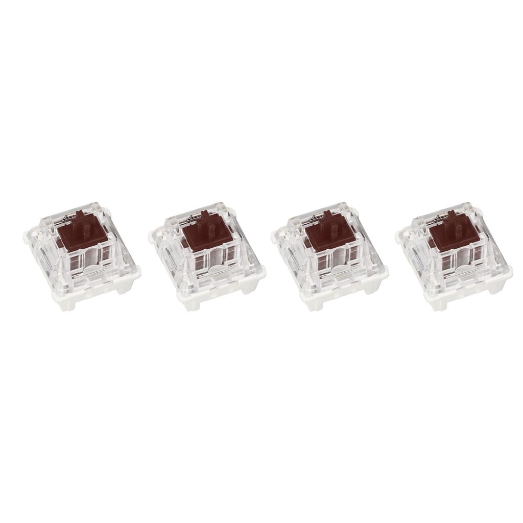 10Pcs Mechanical Keyboard Switch Brown Switch Premium ABS Delicate Structure Long Service Life Mechanical Switches