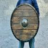 Деревянный щит викинга, средневековый щит для ролевых игр в жанре LARP, лучший подарок на Хэллоуин