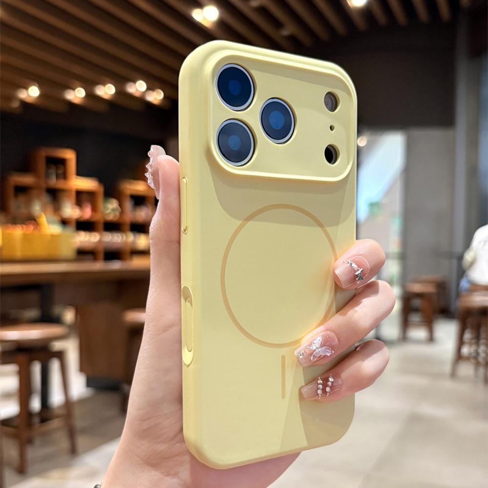 Фиолетовый Моранди для Magsafe Жидкий Силиконовый Магнитный Чехол для IPhone 17 Air 17 Pro Max Защита Камеры Funda Case 17Air 17Pro Колпачок