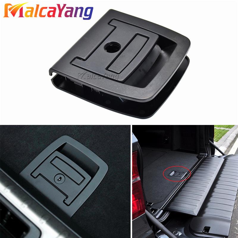 Car Rear Trunk Tail Cover Bottom Plate Mat Floor Carpet Trunk Handle Key Hole For BMW 5 SERIES E61 X5 X6 E70 E71 51476958161