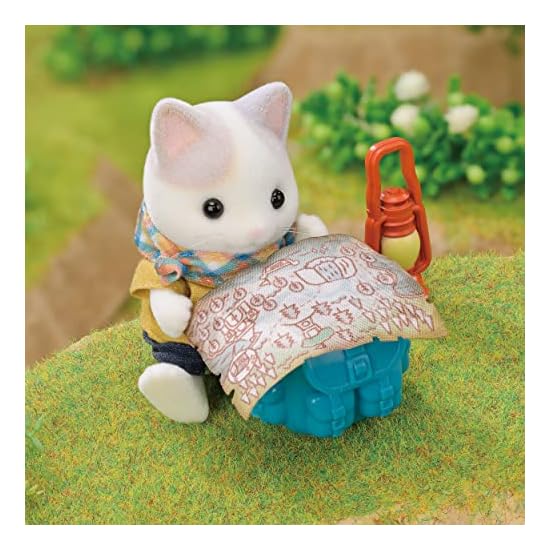 EPOCH Sylvanian Families Doll & Furniture Set [ Exciting Exploration Set - Latte Cat Siblings - ] Co