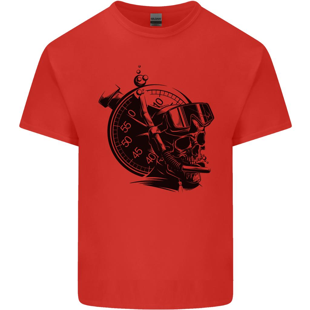 Scuba Diving Skull Diver Dive Deep Sea Unisexs Light Cotton TShirt