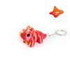 Realistic Action Figure Movable Joint Cartoon Miniatures Colorful Triceratops Keychain  Gift