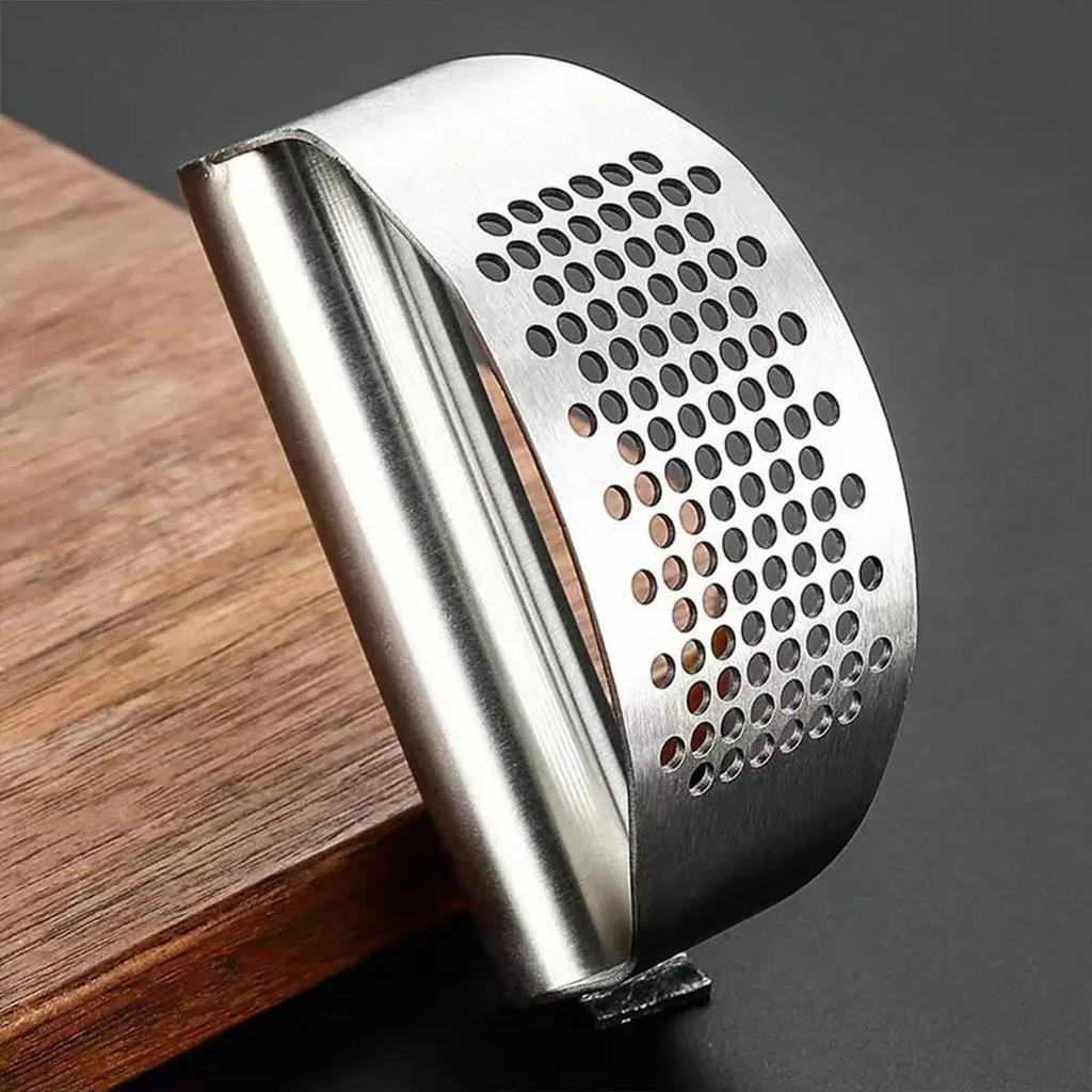 Upgraded Stainless Steel Garlic Press Squeezer Manual Garlic Ginger Rocker Crusher Garlic Cutting Mince Tools Kitchen Gadgets